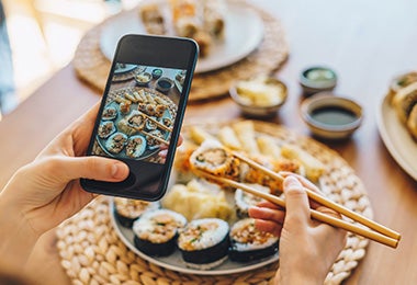 La comida japonesa suele ser estética y tener una muy buena presentación.