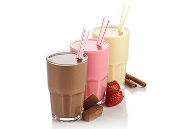 Sabores de las milkshakes