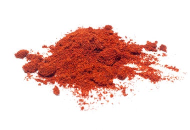 La paprika, usualmente, es de color rojo.