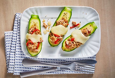 Zucchinis verdes rellenos