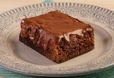 Brownie de chocolate, un clásico de los postres para el 14 de febrero.