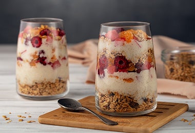 Vasito de Granola con Fresas