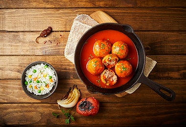 Albóndigas caseras de carne de res 