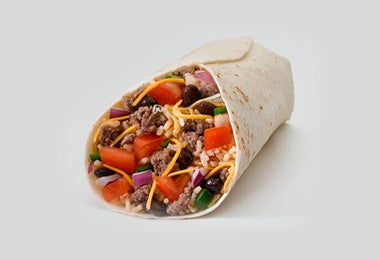 Burrito, popular receta con frejoles