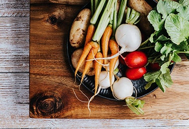 Verduras frescas que se usan con frecuencia en la comida de Vietnam