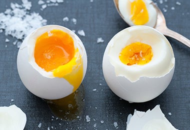 El huevo hervido es un desayuno muy común