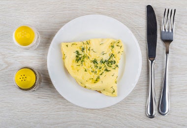 Un omelette con sal y pimienta, una forma de hacer huevos