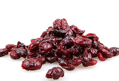 Arándanos rojos deshidratados