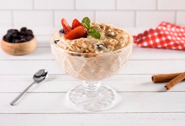 Receta de arroz con leche y frutas