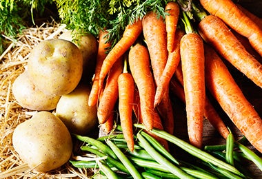 Zanahorias y papas
