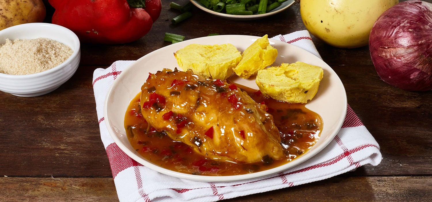 Pollo en Salsa de Maracuyá