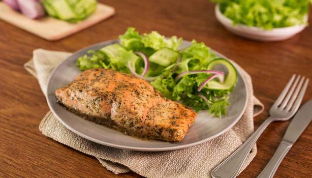 Salmón con orégano