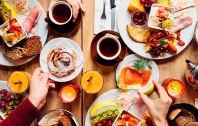 Una cena de Año Nuevo.