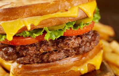 Hamburguesa con vegetales Hamburguesa con vegetales