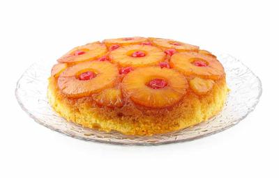 Un postre de piña.