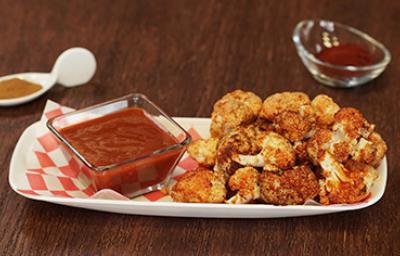Coliflor al horno con salsa agridulce