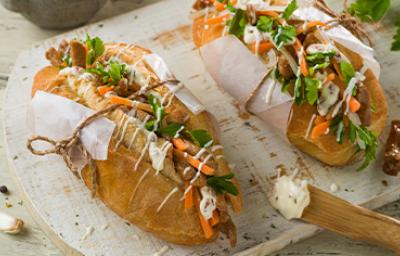 Un bahn mi, típico de la comida de Vietnam