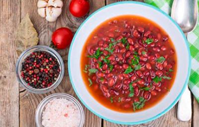 Entre las recetas con frejoles es muy común hallar sopas Plato con receta con frejoles y arroz