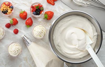 Nata con cremor tártaro y fresas