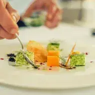 Plato de cocina molecular