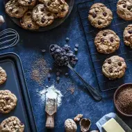 Galletas con chips de chocolates Galletas con chips de chocolates