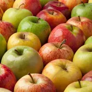 Manzana verde y roja