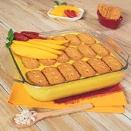 Una mousse de mango con galletas, una receta de postre deliciosa
