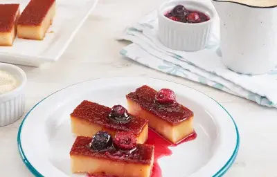 Budín de Sémola y Arándanos Budín de Sémola y Arándanos