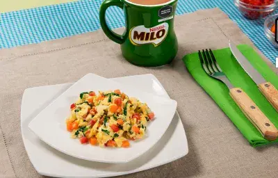 Huevos Revueltos con Verduras Huevos Revueltos con Verduras