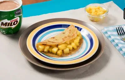 Panqueque con Piña Panqueque con Piña