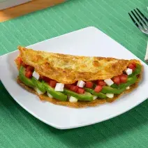 Omelette con Tomate y Palta