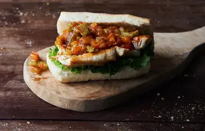 Sándwich de filete de pierna Sándwich de filete de pierna