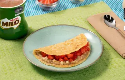 Panqueque con Plátano Panqueque con Plátano