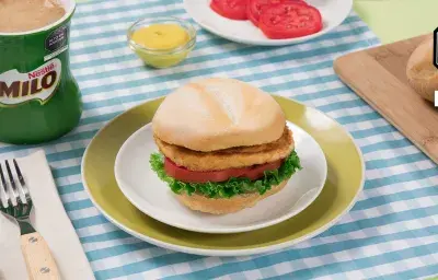 Hamburguesa de Pollo Hamburguesa de Pollo
