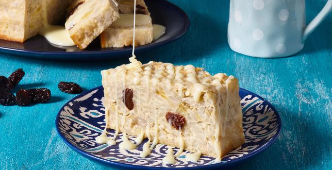 Budín de Arroz con Leche y Plátano