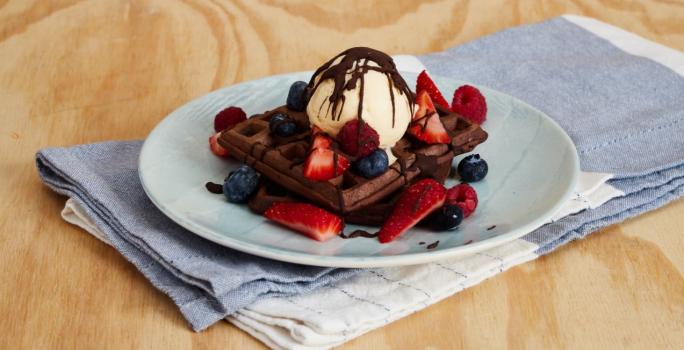 Waffle de Chocolate