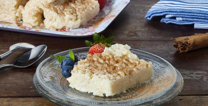 Pastel Frío de Arroz con Leche