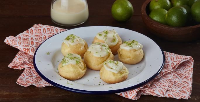 Profiteroles de Cheesecake de Limón