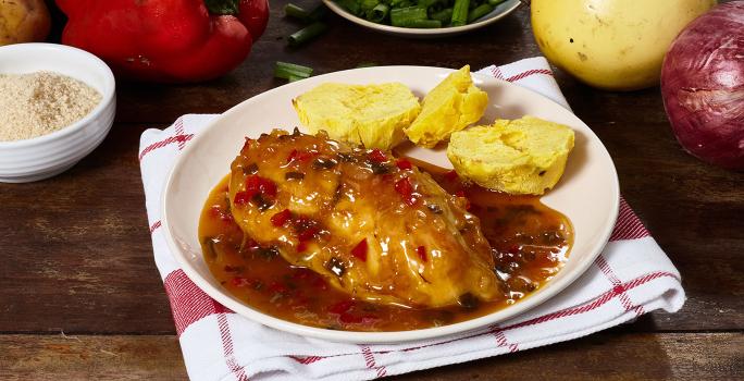 Pollo en Salsa de Maracuyá