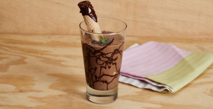 Batido de Helado, Cocoa y Plátano