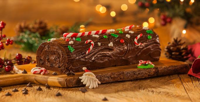 Tronco Navideño de Chocolate