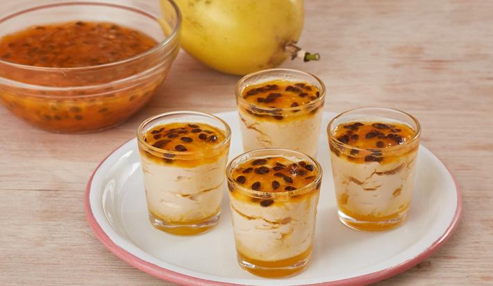 Mousse de Queso y Maracuyá