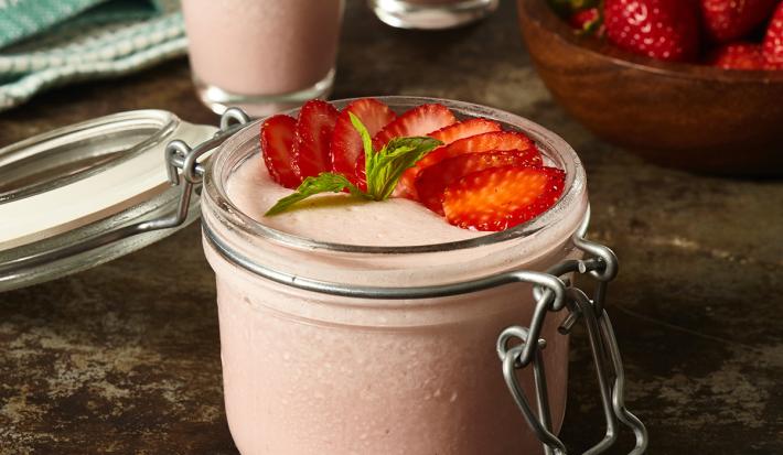 Postre Frío de Fresas