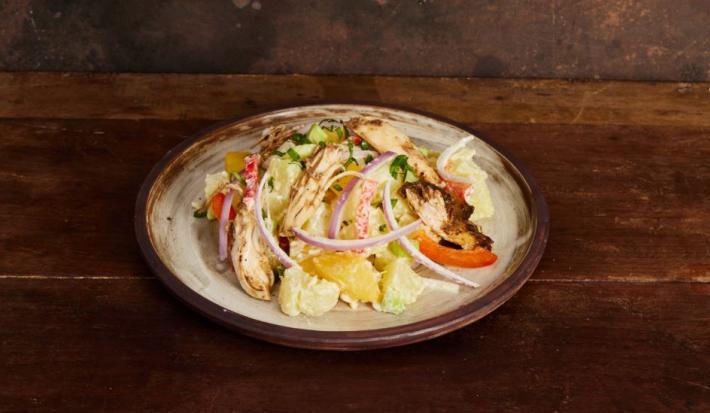 Ensalada de Papa con Pechuga a la Brasa