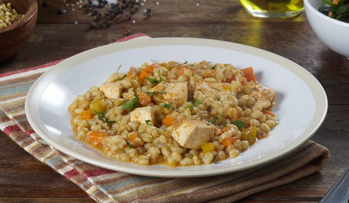 Guiso de Trigo con Pollo
