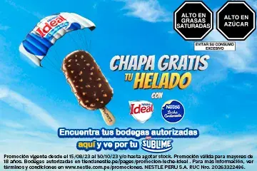 Chapa gratis tu helado